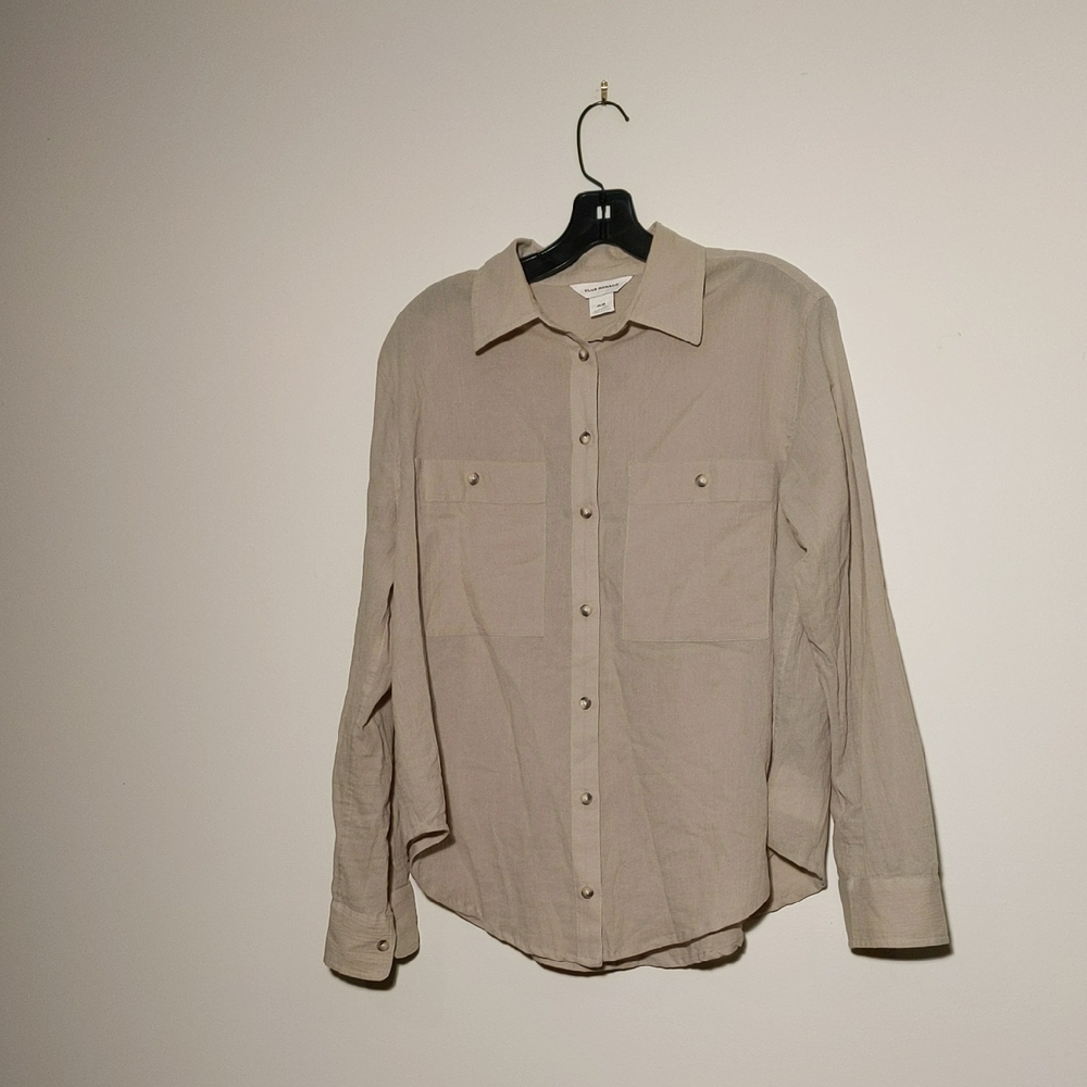 Club Monaco Beige Button-Down Shirt